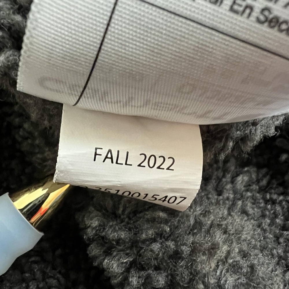 Carhartt Jacket Mens Medium Gray Hooded Sherpa Lined Full Zip Relaxed OJ3826-M - Picture 9 of 13